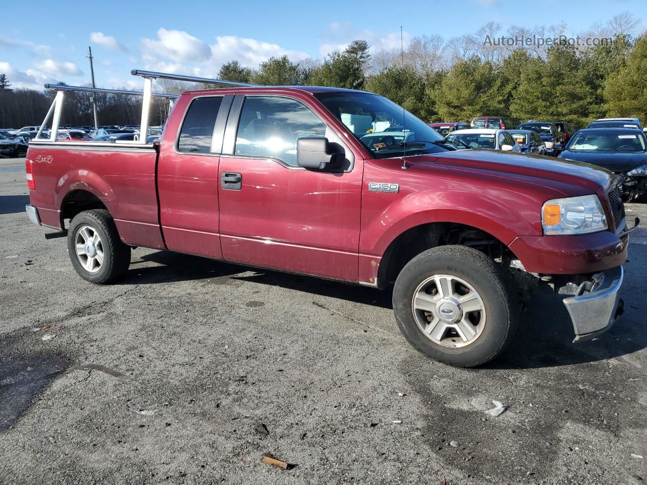 2005 Ford F150  Red vin: 1FTPX14525NA48373