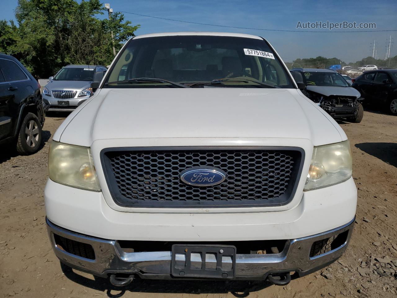 2005 Ford F150  White vin: 1FTPX14525NA87920