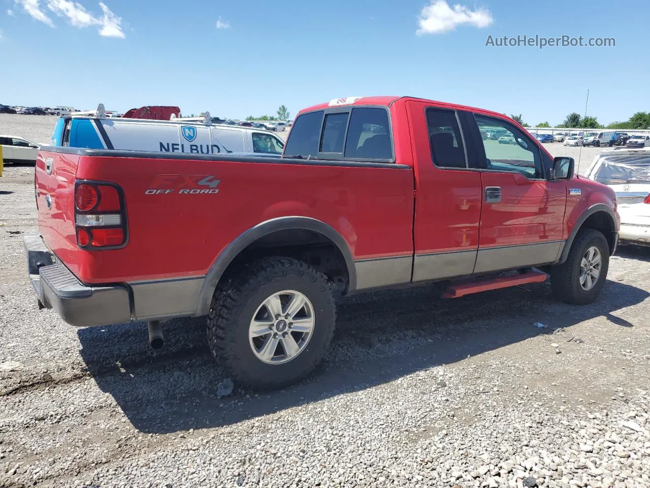 2004 Ford F150  Красный vin: 1FTPX14534NB80136