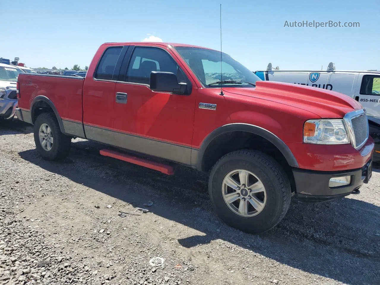 2004 Ford F150  Red vin: 1FTPX14534NB80136