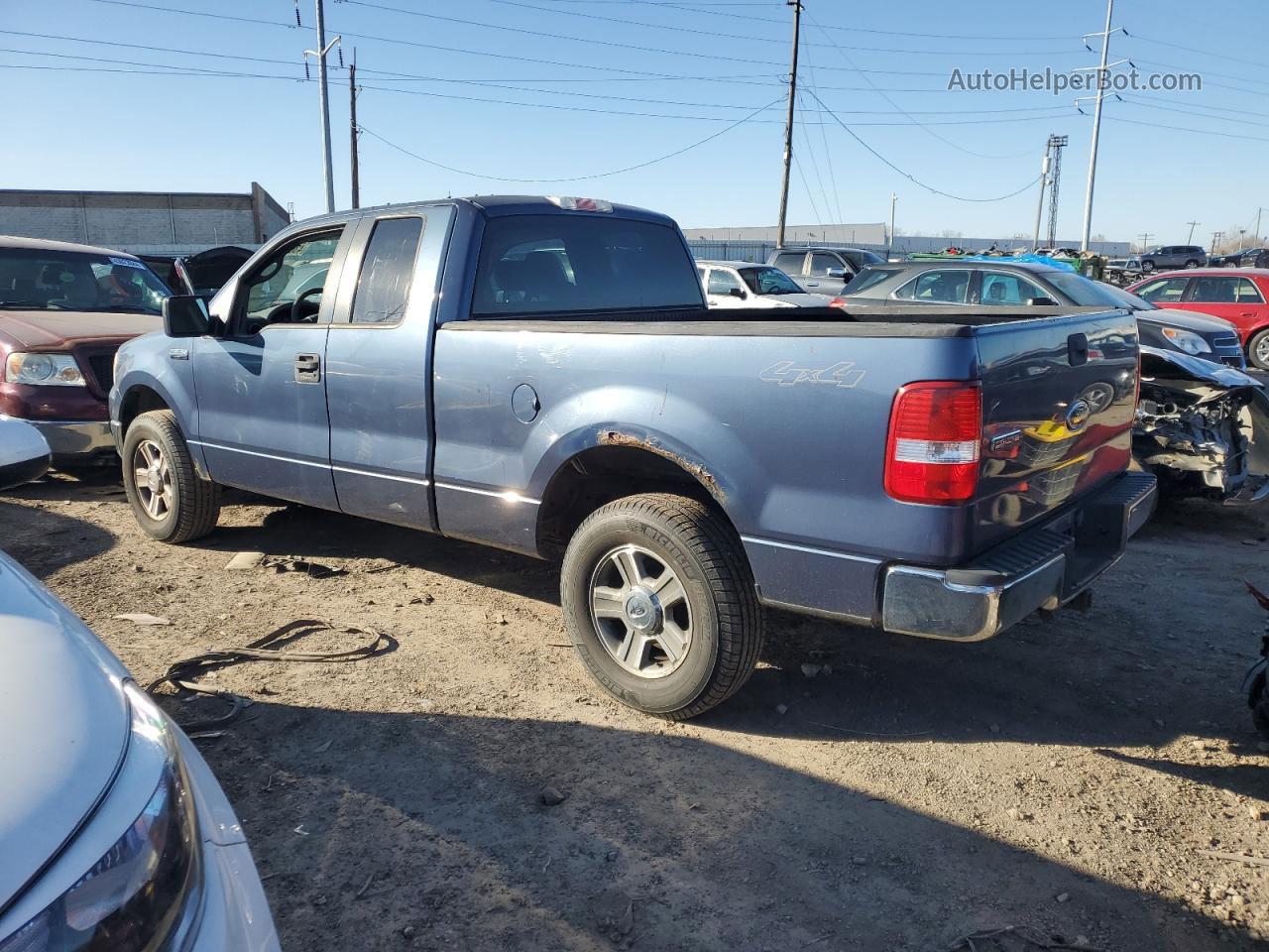 2005 Ford F150  Синий vin: 1FTPX14535FB69195