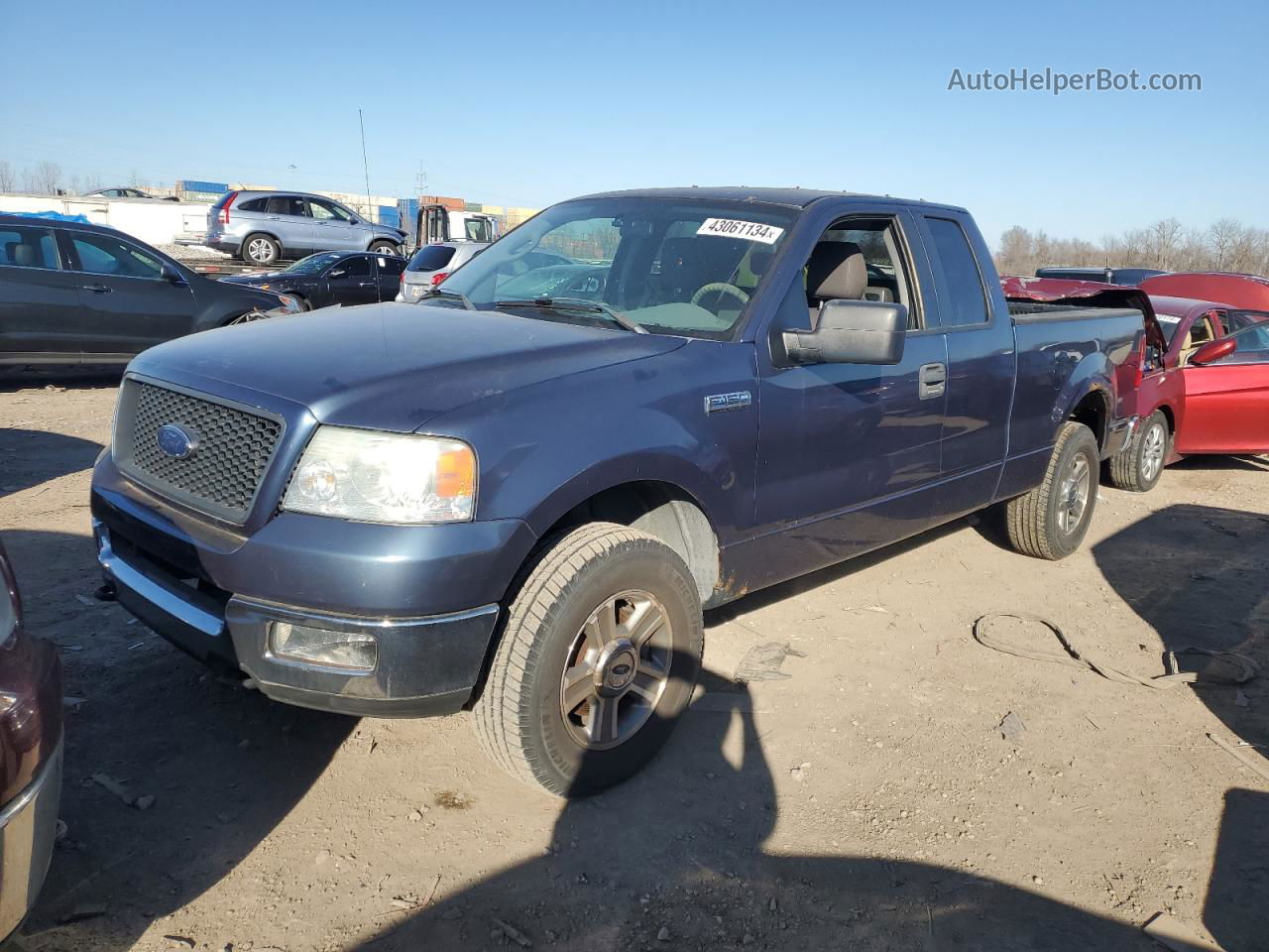 2005 Ford F150  Blue vin: 1FTPX14535FB69195