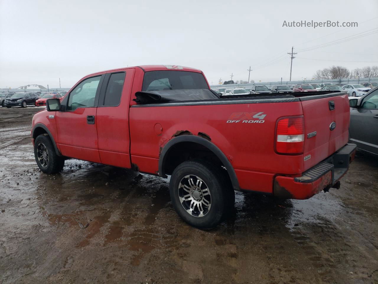 2004 Ford F150  Red vin: 1FTPX14544NC45432