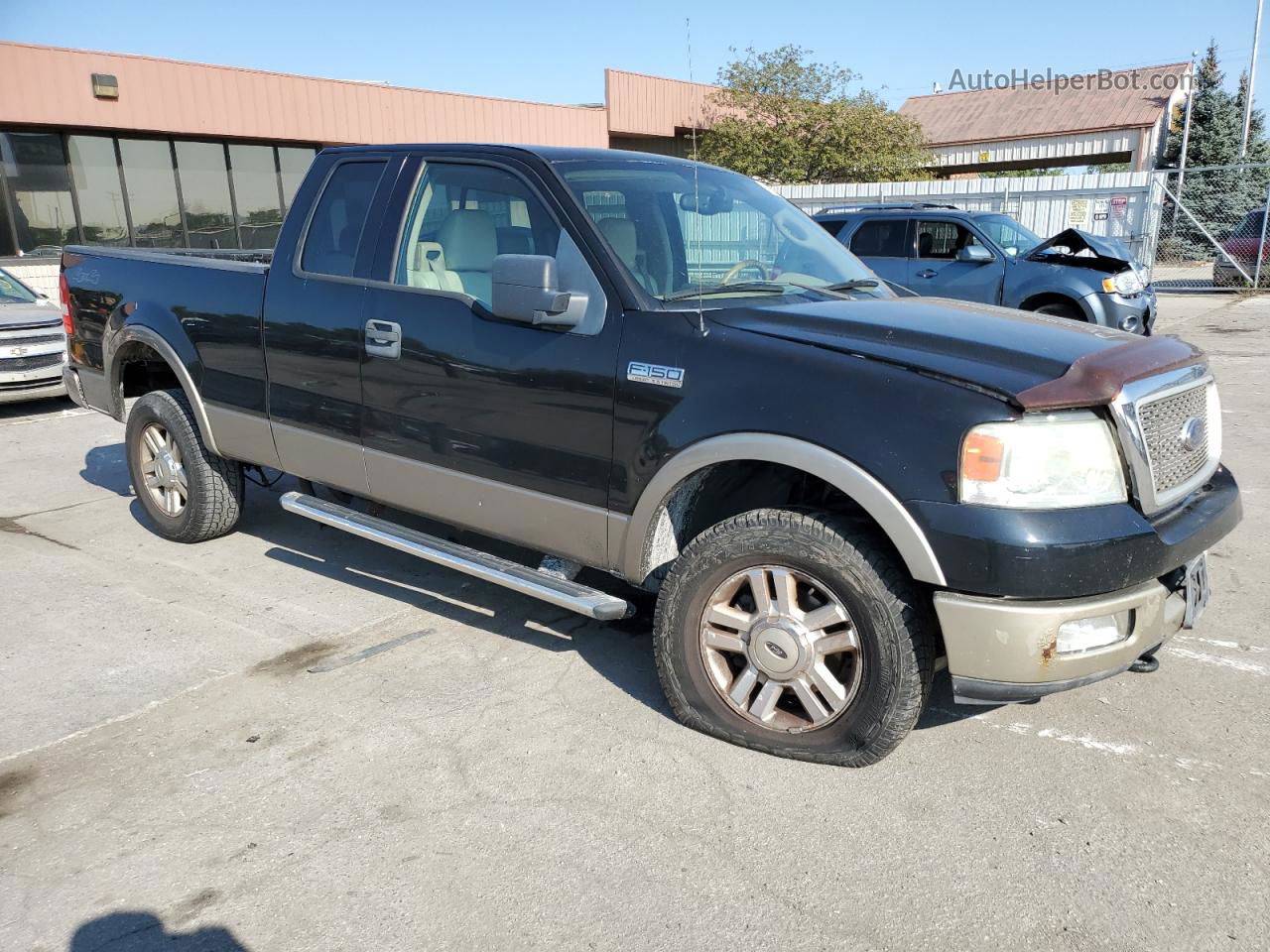 2004 Ford F150  Black vin: 1FTPX14554NA07489