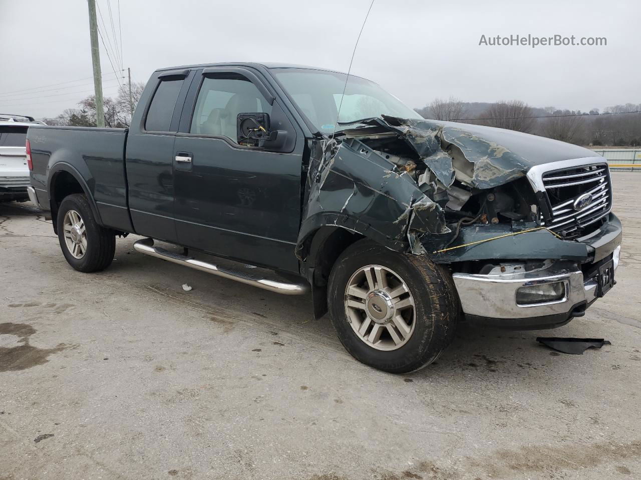 2005 Ford F150  Зеленый vin: 1FTPX14555FB35923