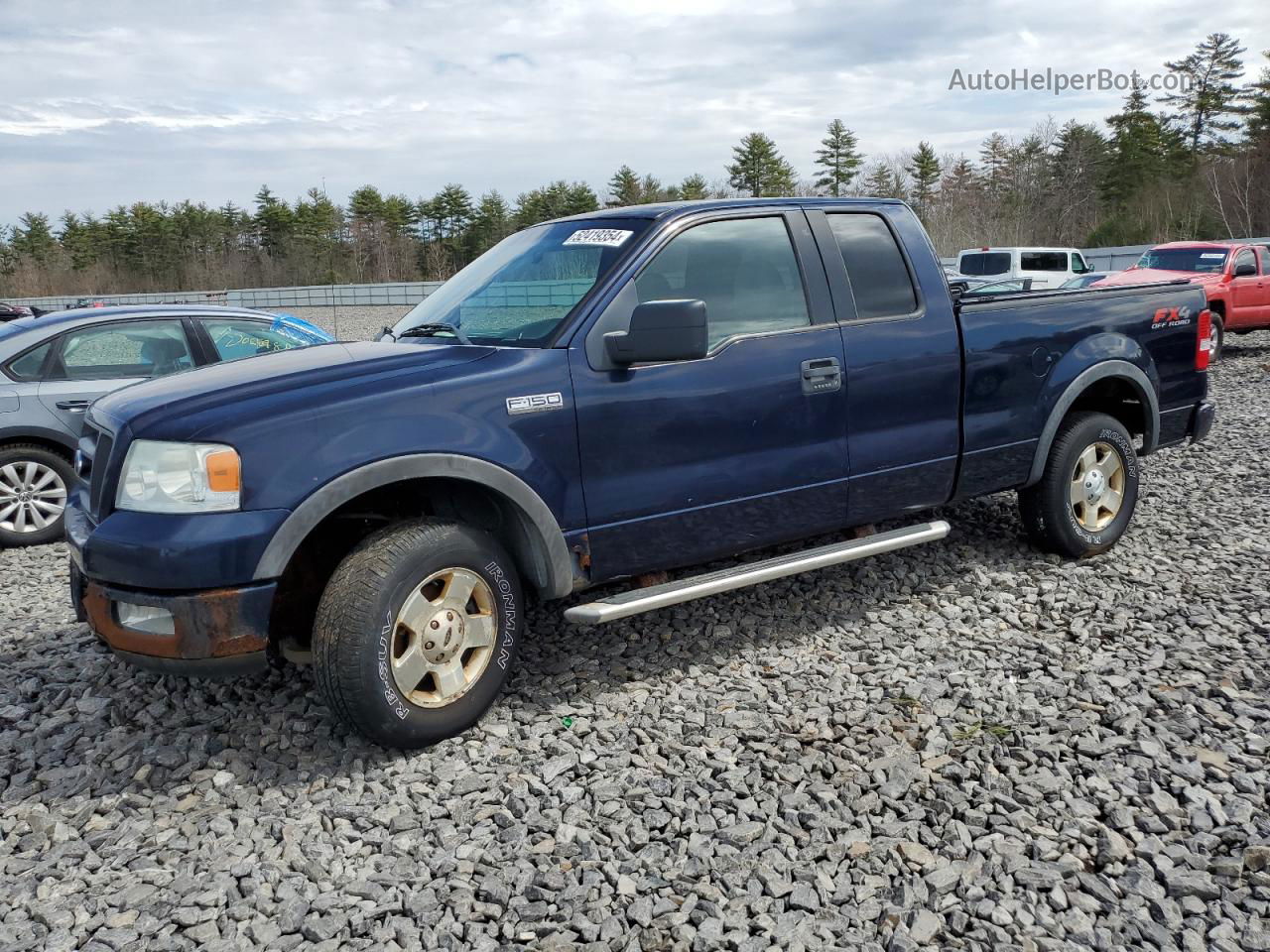 2005 Ford F150  Blue vin: 1FTPX14555NB03446