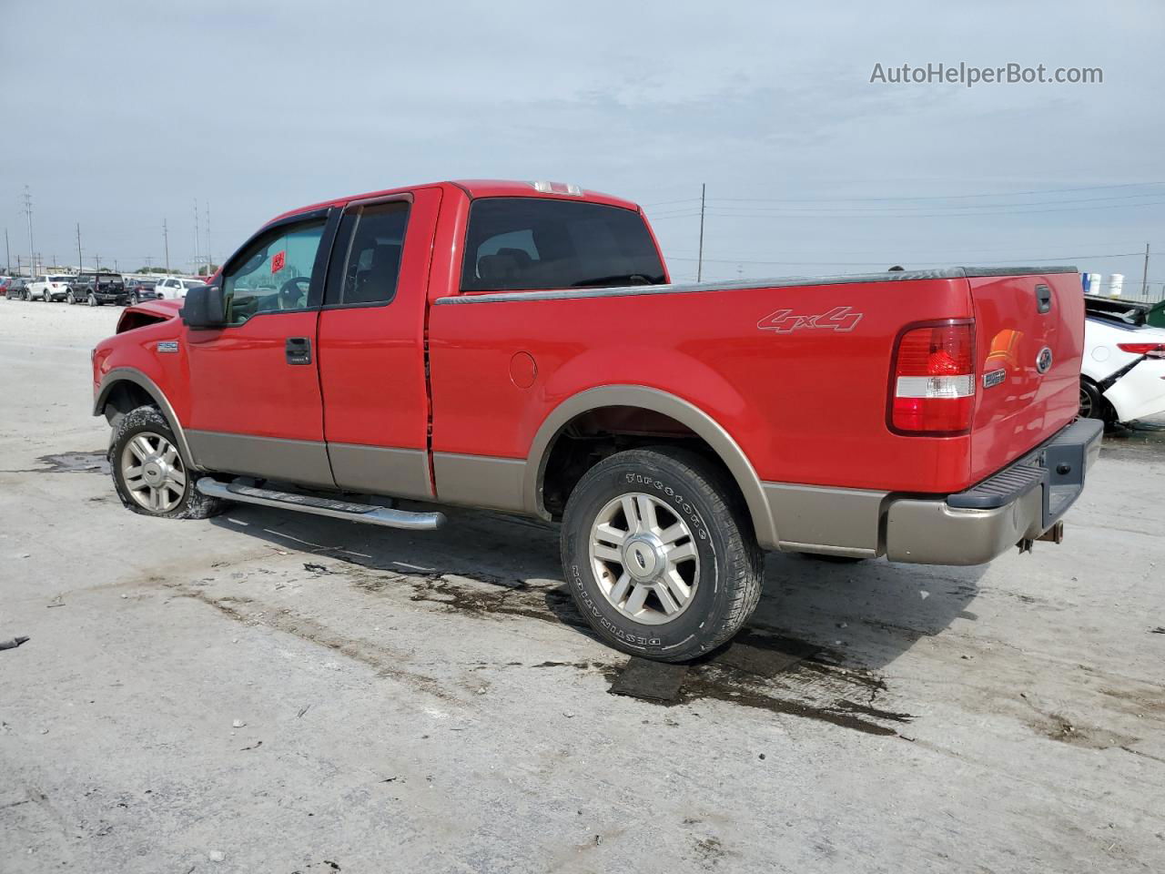 2004 Ford F150  Красный vin: 1FTPX14564NC18815