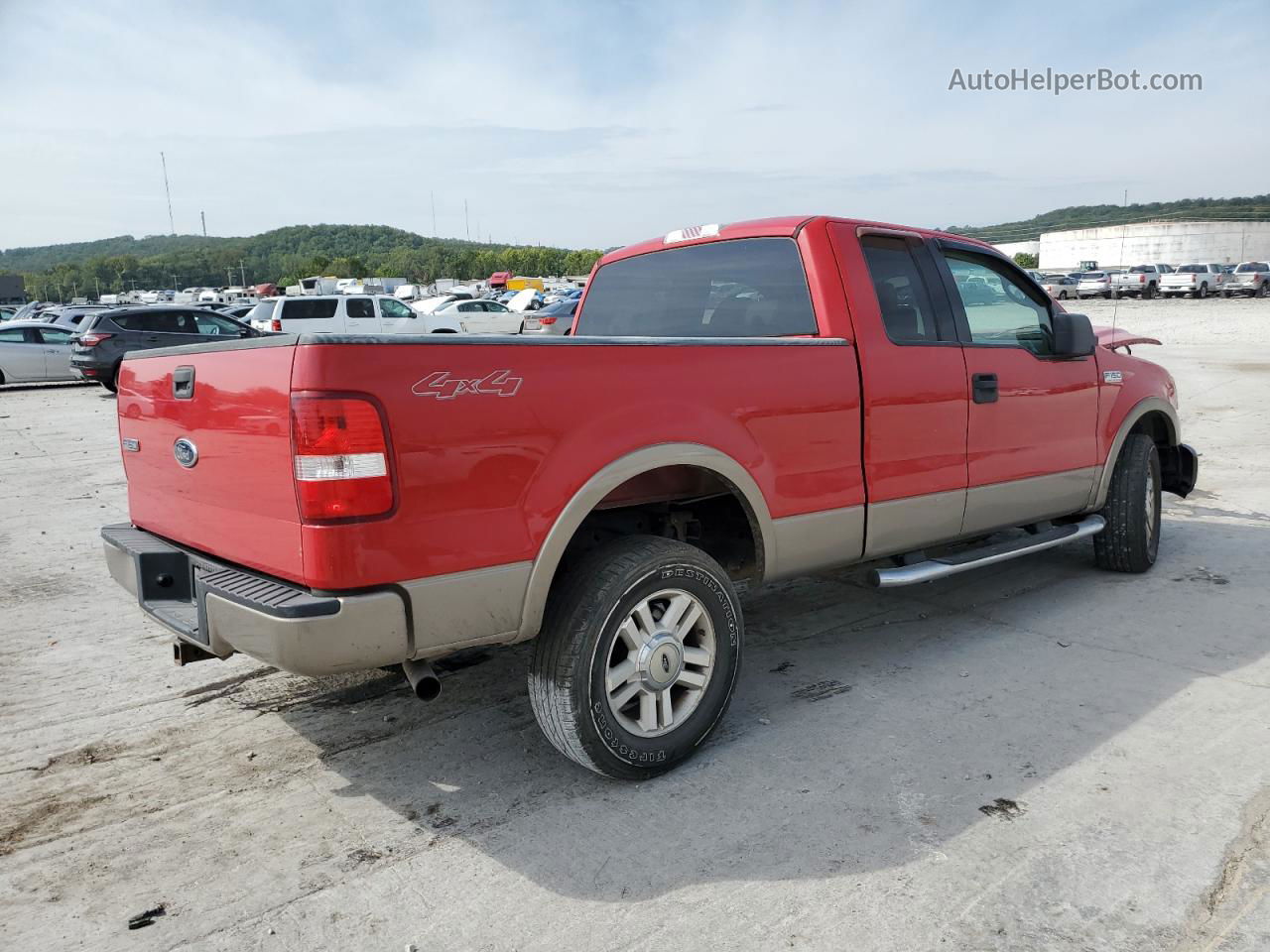 2004 Ford F150  Красный vin: 1FTPX14564NC18815