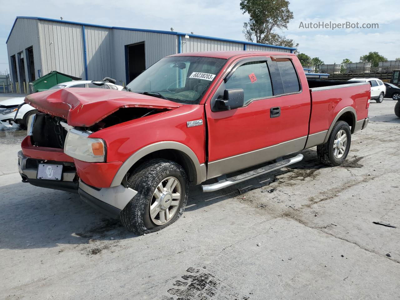 2004 Ford F150  Красный vin: 1FTPX14564NC18815