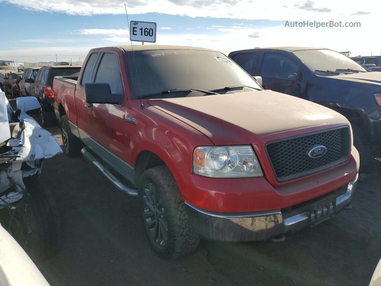 2005 Ford F150  Red vin: 1FTPX14575NB78830