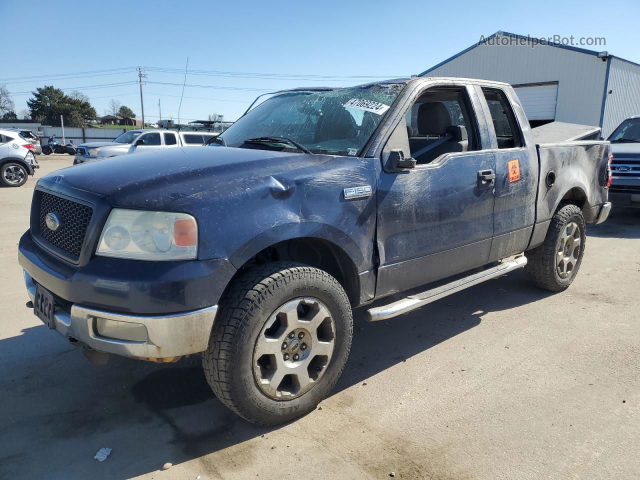 2004 Ford F150  Синий vin: 1FTPX14584KC44608