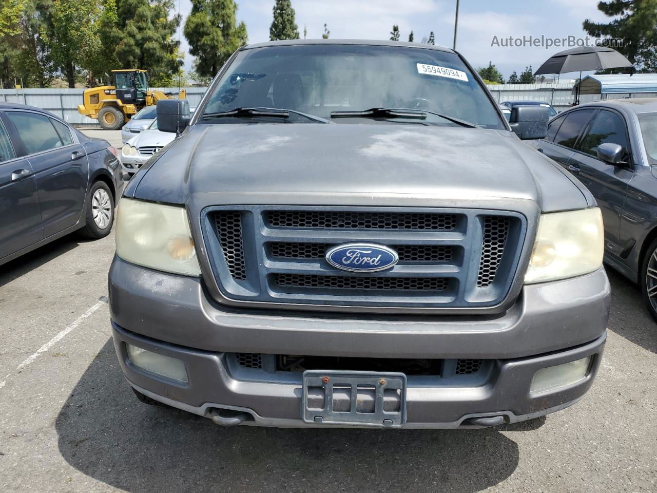 2005 Ford F150  Gray vin: 1FTPX14585NA09187