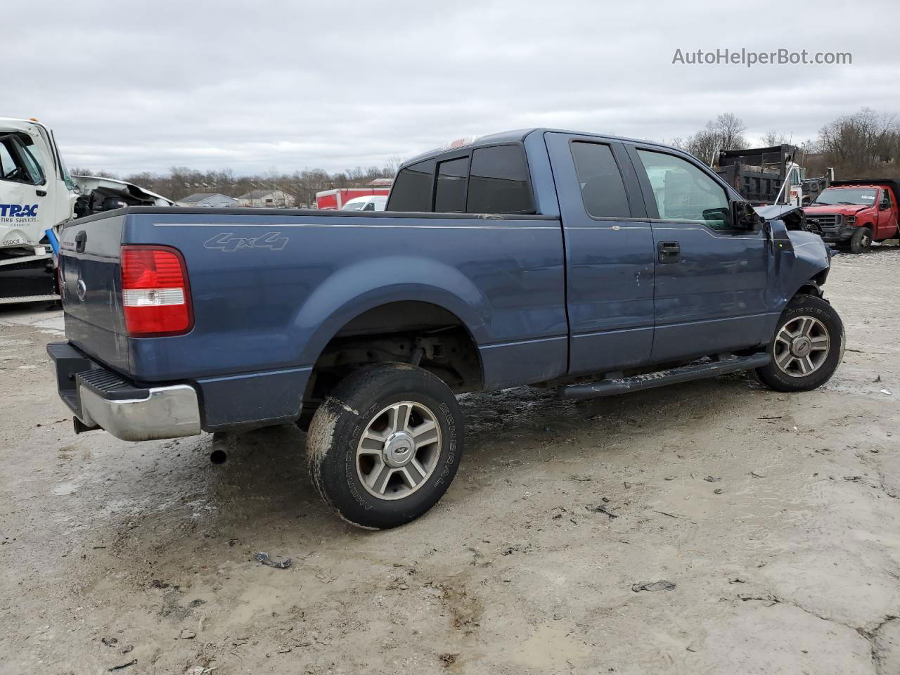 2005 Ford F150  Синий vin: 1FTPX14585NB70915