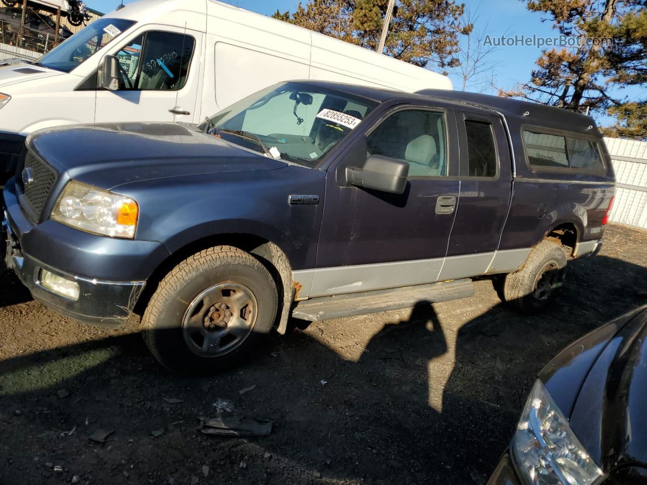 2005 Ford F150  Blue vin: 1FTPX14595NA56860