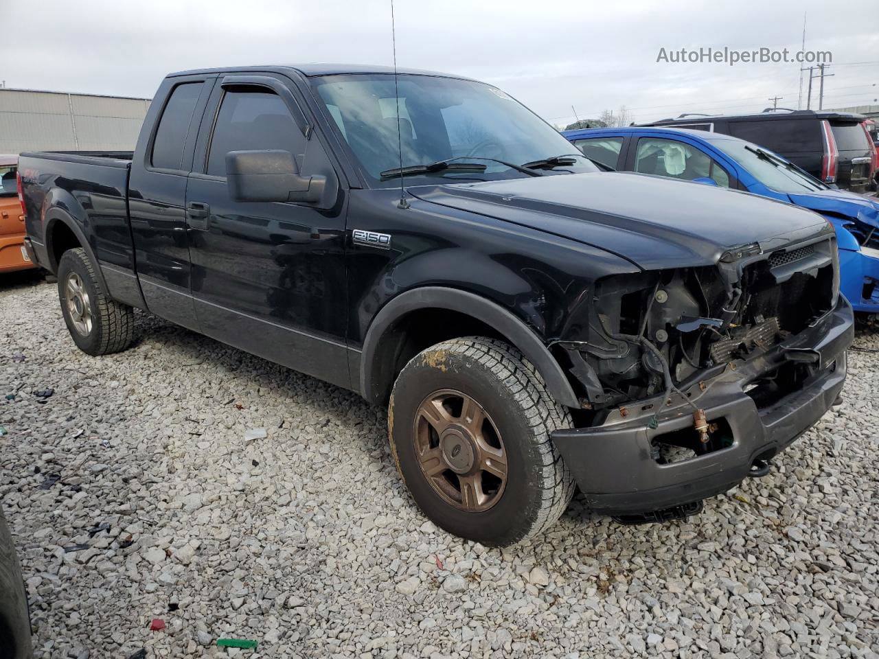 2005 Ford F150  Черный vin: 1FTPX14595NA70435