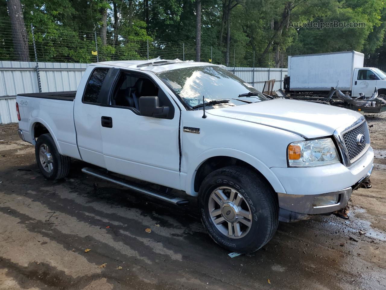 2005 Ford F150  White vin: 1FTPX14595NB73404