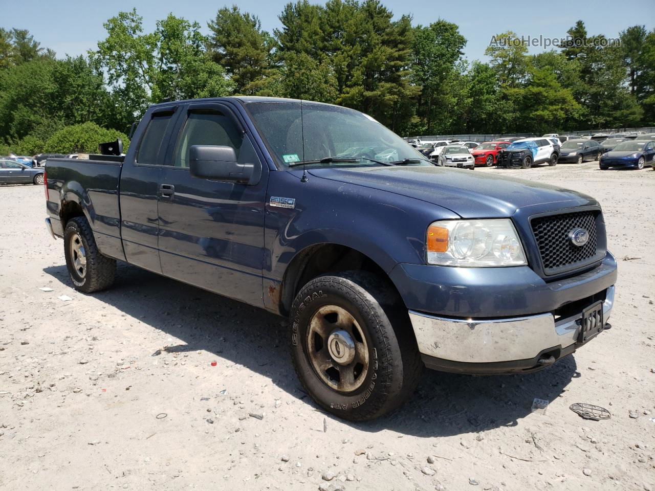 2005 Ford F150  Blue vin: 1FTPX14595NB96360