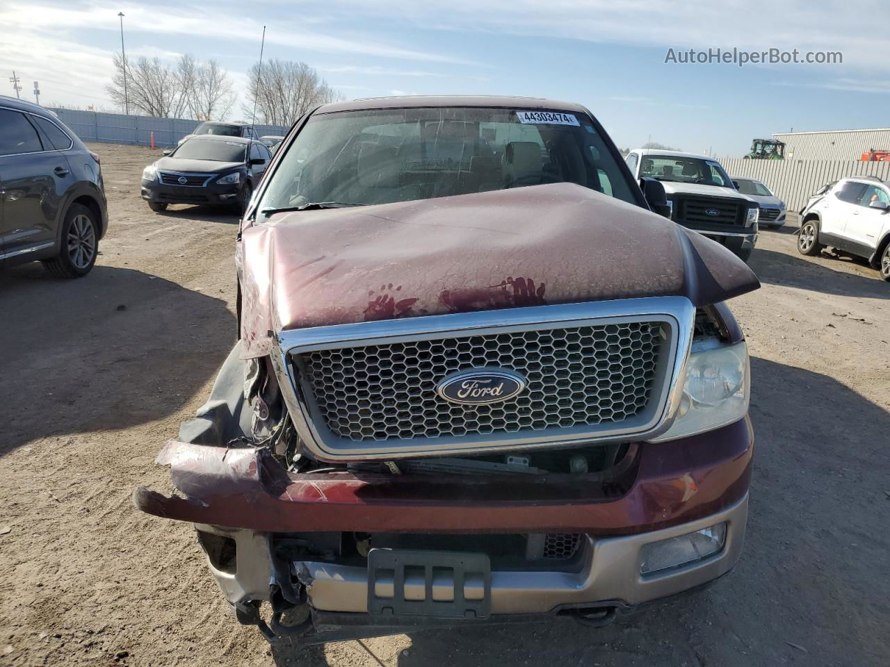 2004 Ford F150  Maroon vin: 1FTPX145X4NC22771