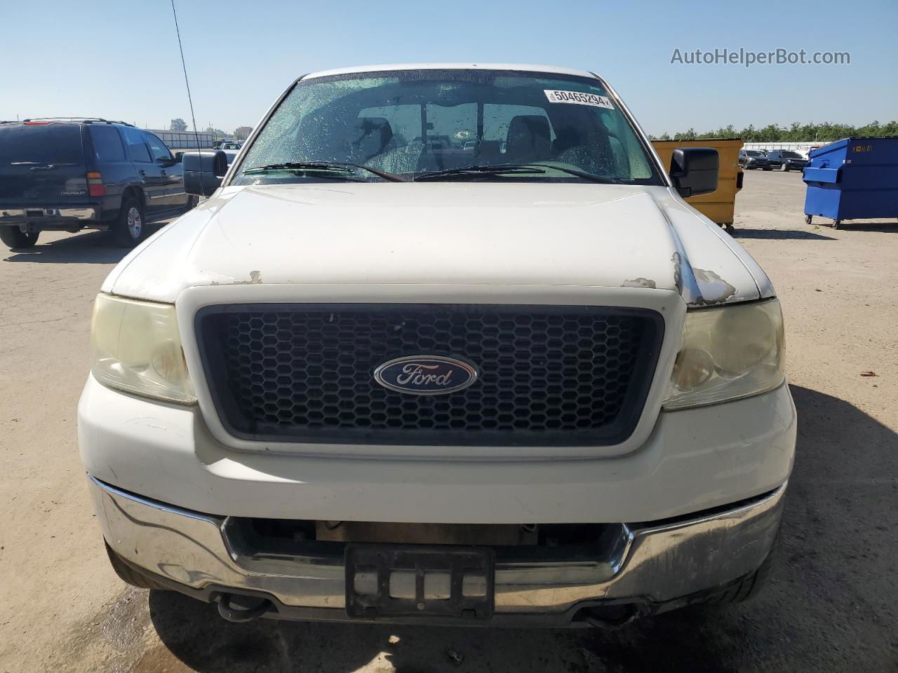 2005 Ford F150  White vin: 1FTPX145X5FA23893