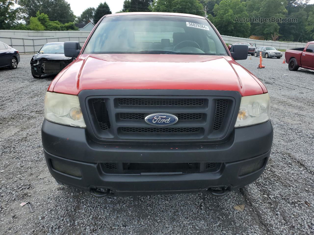 2005 Ford F150  Red vin: 1FTPX145X5FA57378