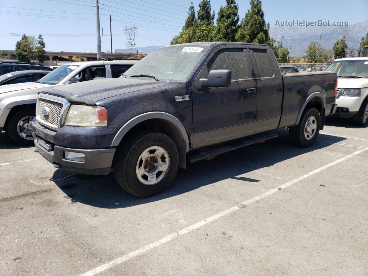 2005 Ford F150  Синий vin: 1FTPX145X5FB12878