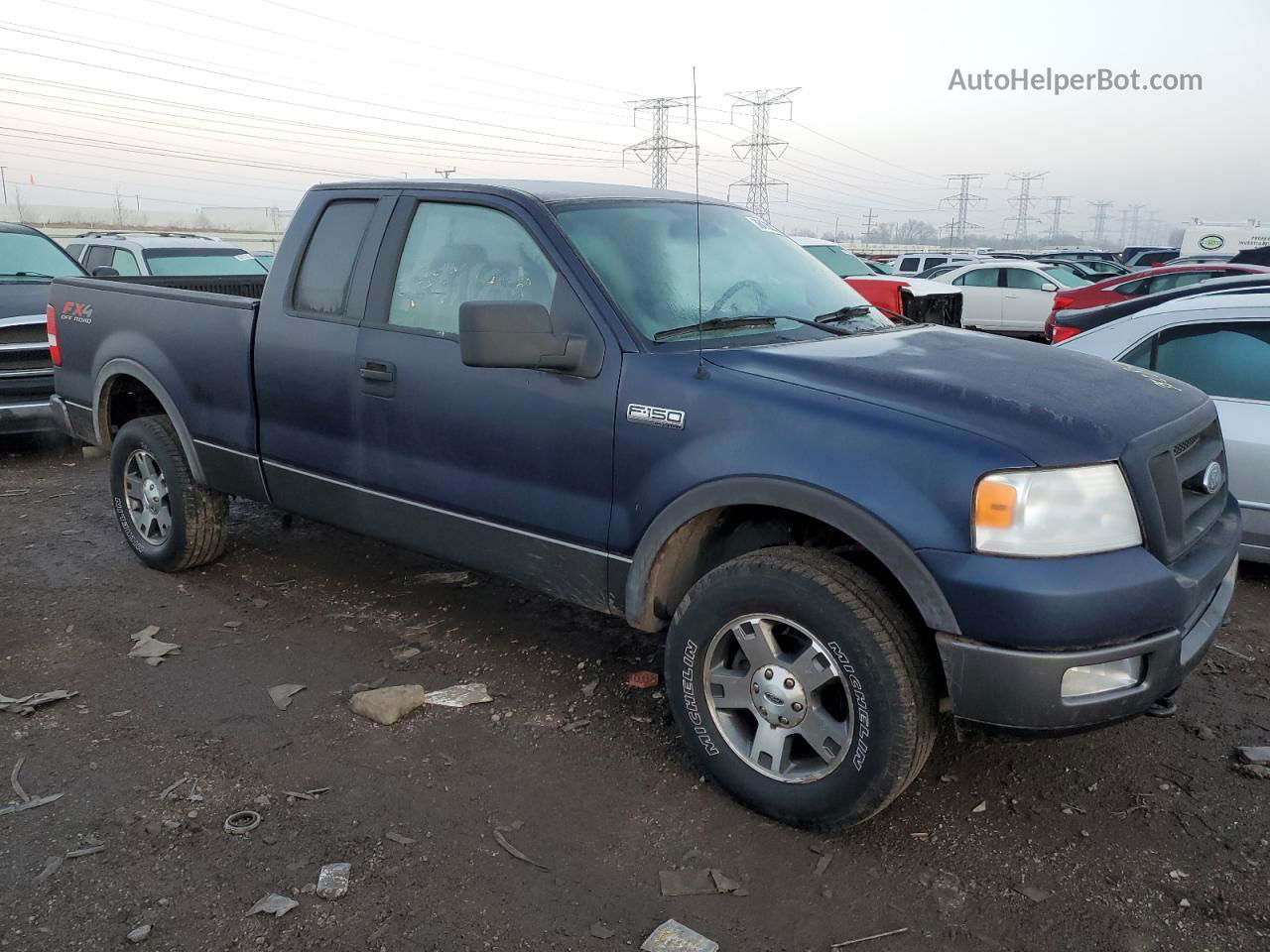 2005 Ford F150  Синий vin: 1FTPX145X5NB82595