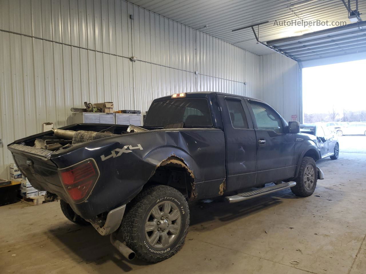 2009 Ford F150 Super Cab Синий vin: 1FTPX14V09FB28643