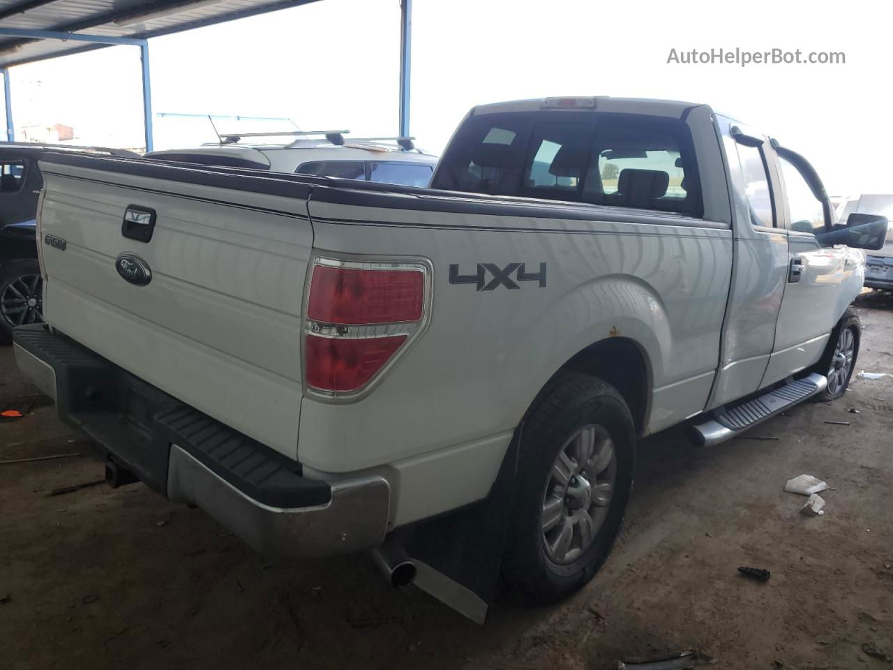 2009 Ford F150 Super Cab White vin: 1FTPX14V89FB41138