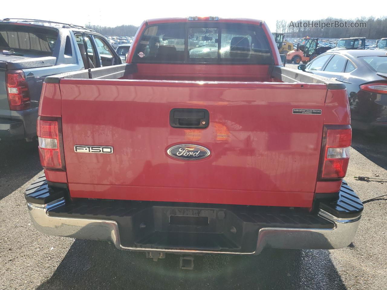 2005 Ford F150  Red vin: 1FTRF02W85KD58109