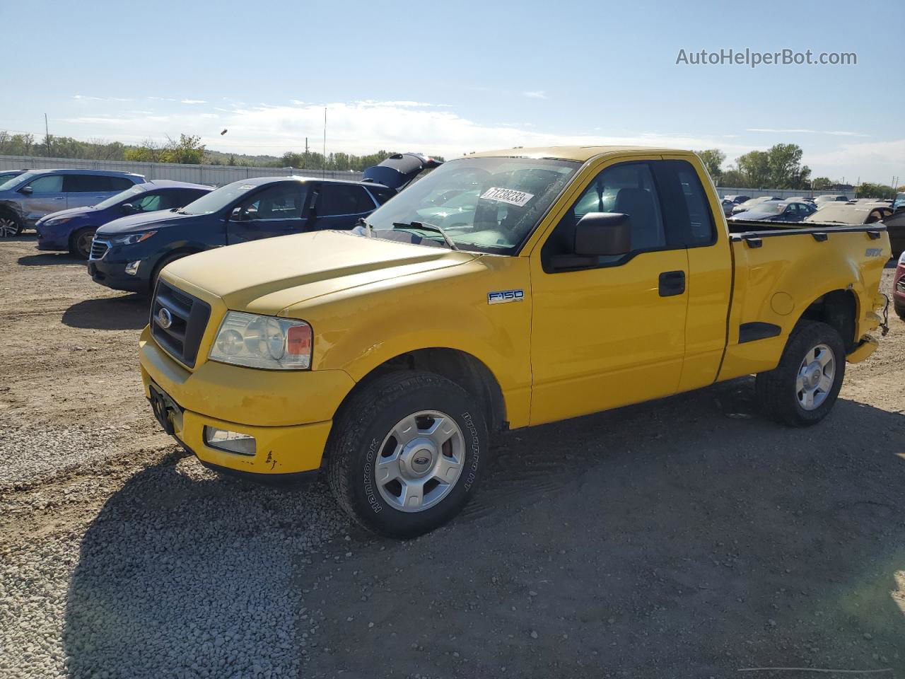 2004 Ford F150  Yellow vin: 1FTRF02W94KB96876