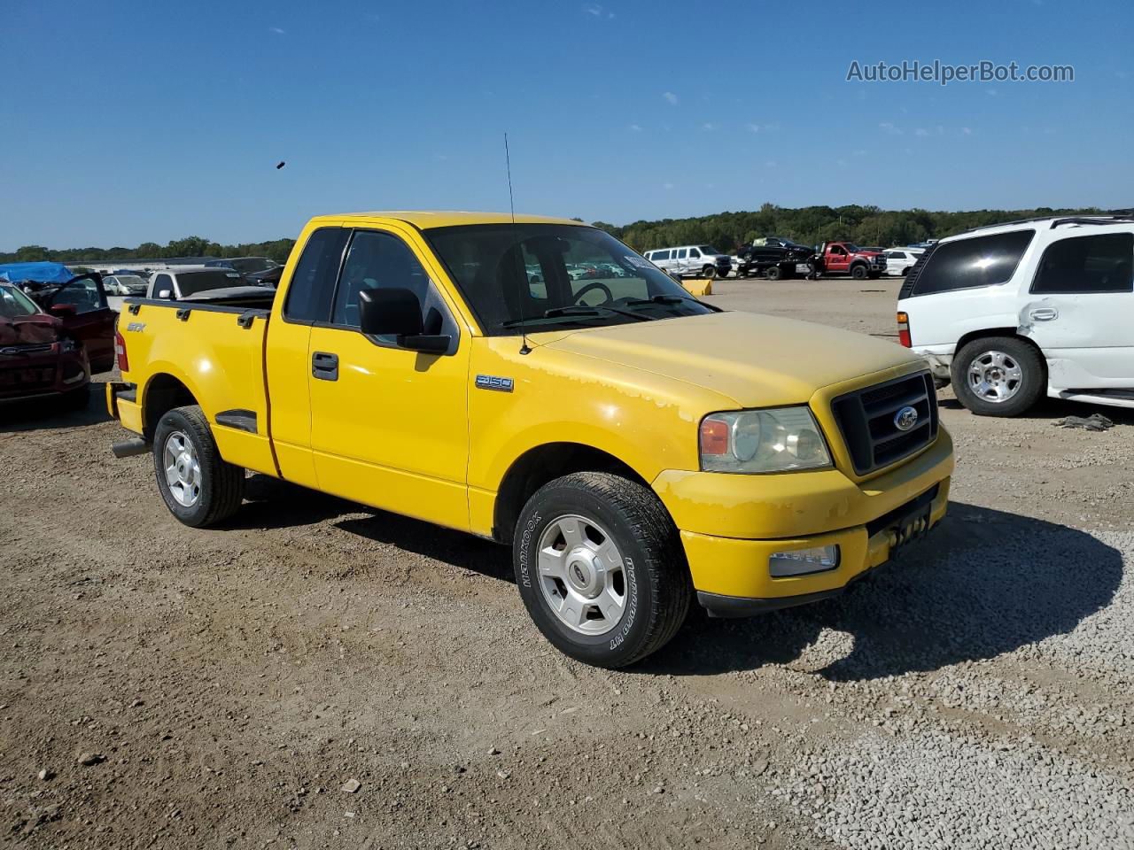 2004 Ford F150  Yellow vin: 1FTRF02W94KB96876