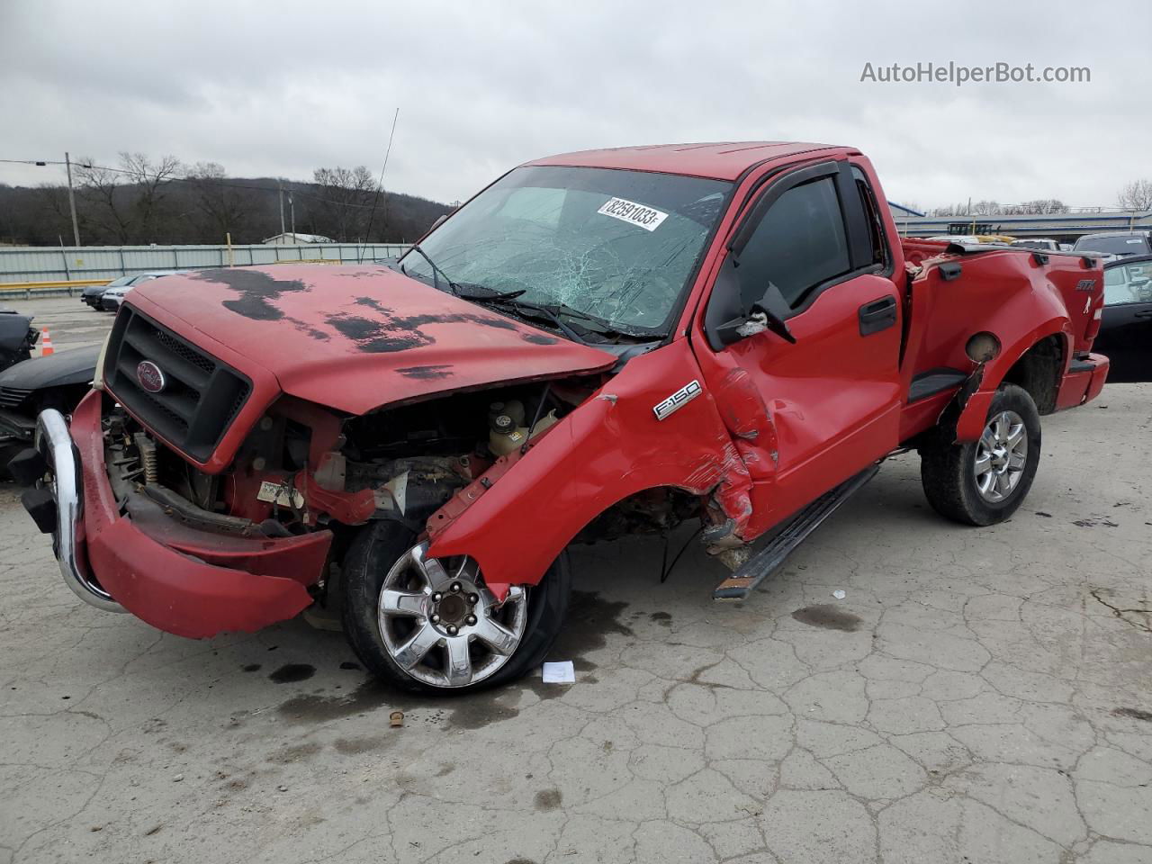 2004 Ford F150  Red vin: 1FTRF04W74KD55276