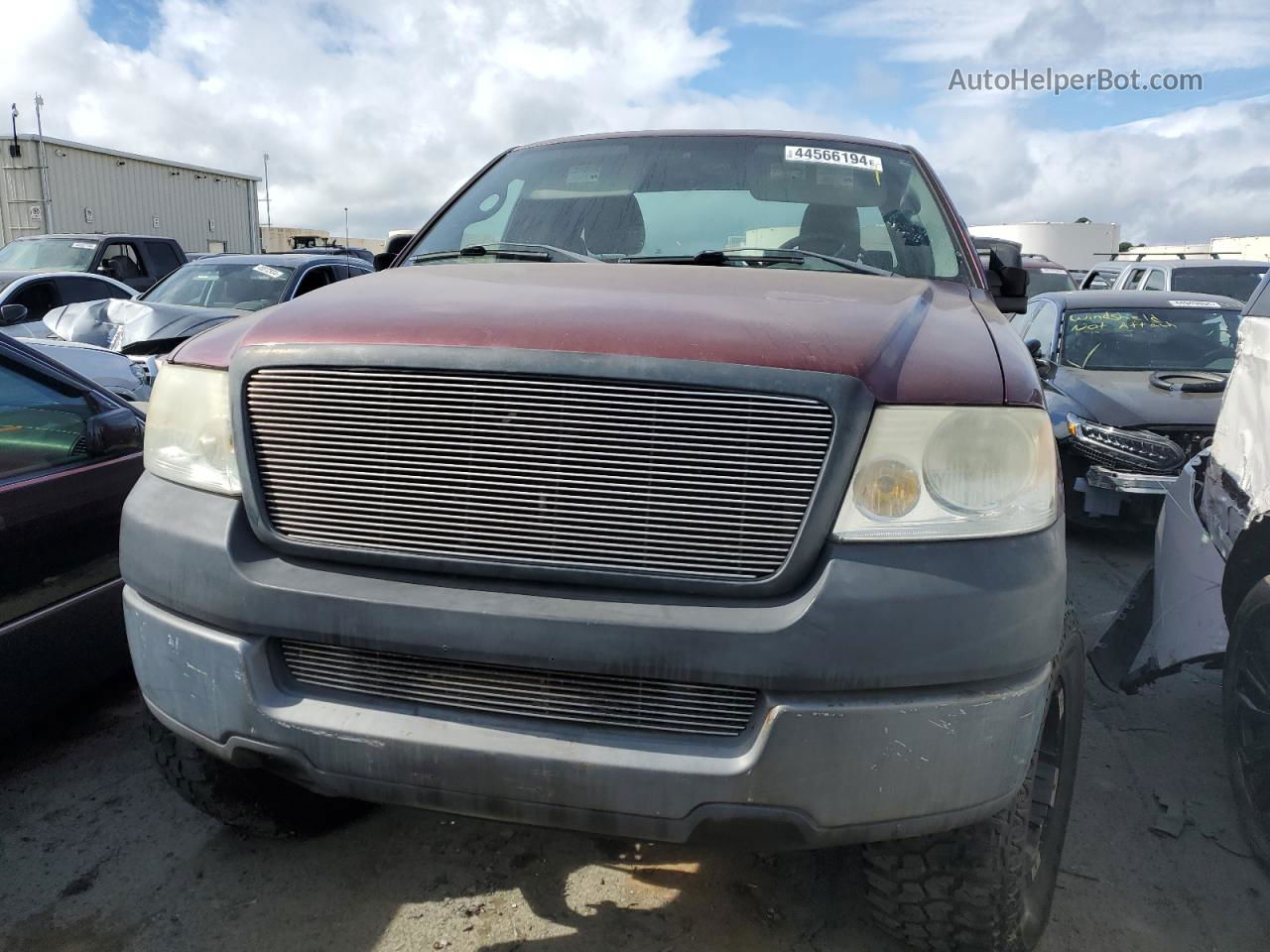 2005 Ford F150  Burgundy vin: 1FTRF12205NA77603