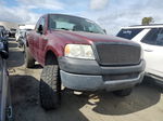 2005 Ford F150  Burgundy vin: 1FTRF12205NA77603