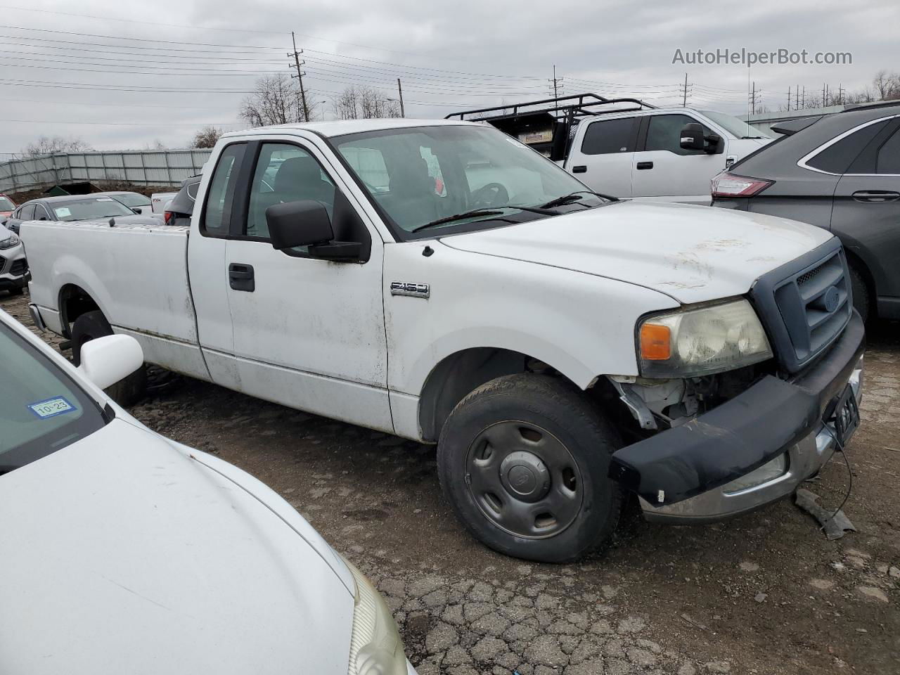 2005 Ford F150  White vin: 1FTRF12235NB92275