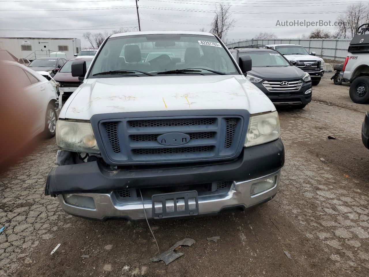 2005 Ford F150  White vin: 1FTRF12235NB92275