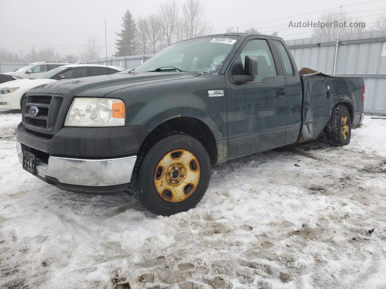 2005 Ford F150  Зеленый vin: 1FTRF12265NB43359