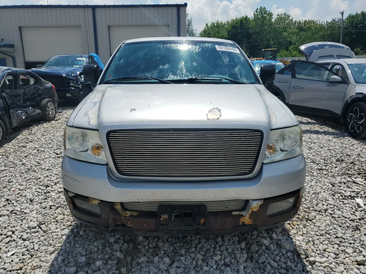 2005 Ford F150  Silver vin: 1FTRF12285KE77264