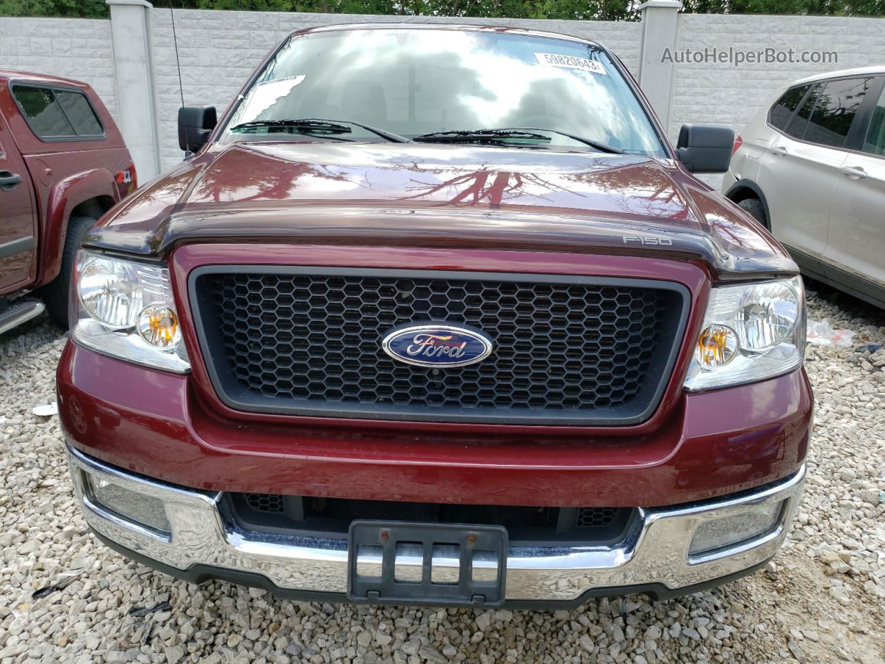 2004 Ford F150  Red vin: 1FTRF12W44NA60272