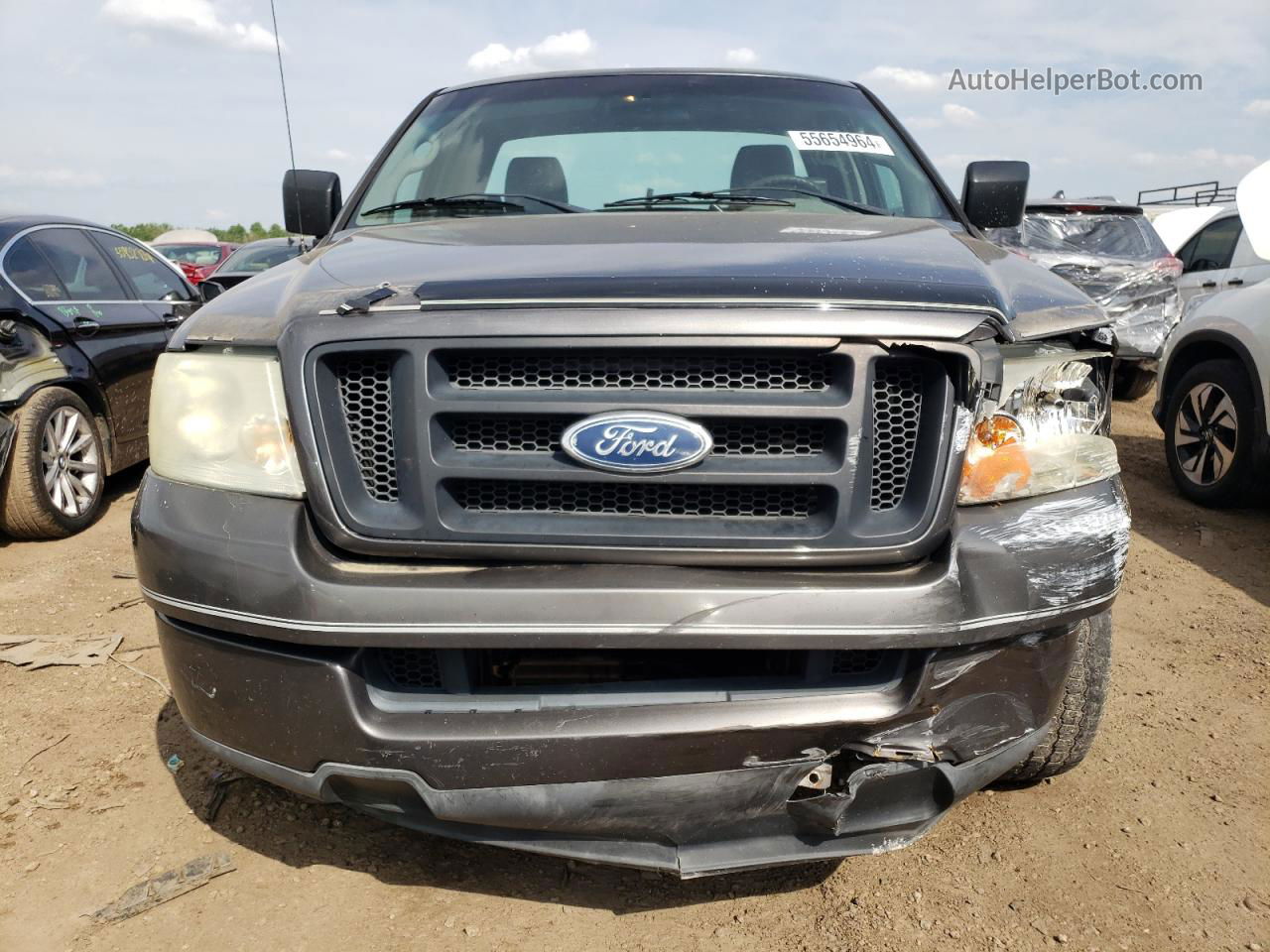 2004 Ford F150  Gray vin: 1FTRF12W44NA74513