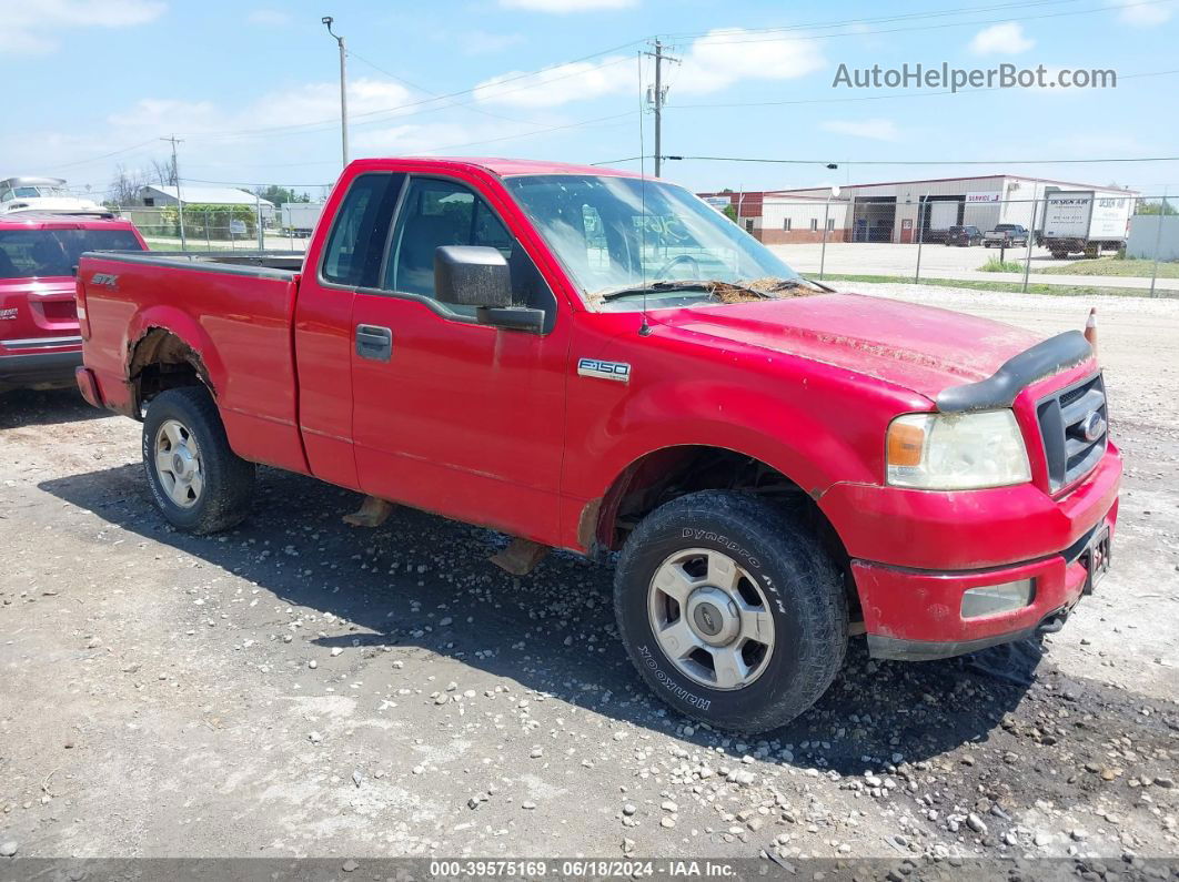 2004 Ford F-150 Stx/xl/xlt Красный vin: 1FTRF14W24NA51003