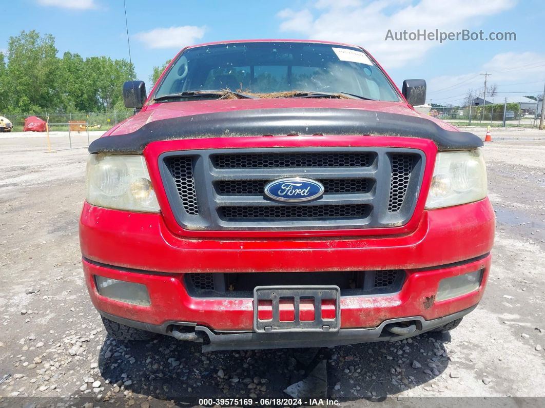 2004 Ford F-150 Stx/xl/xlt Красный vin: 1FTRF14W24NA51003