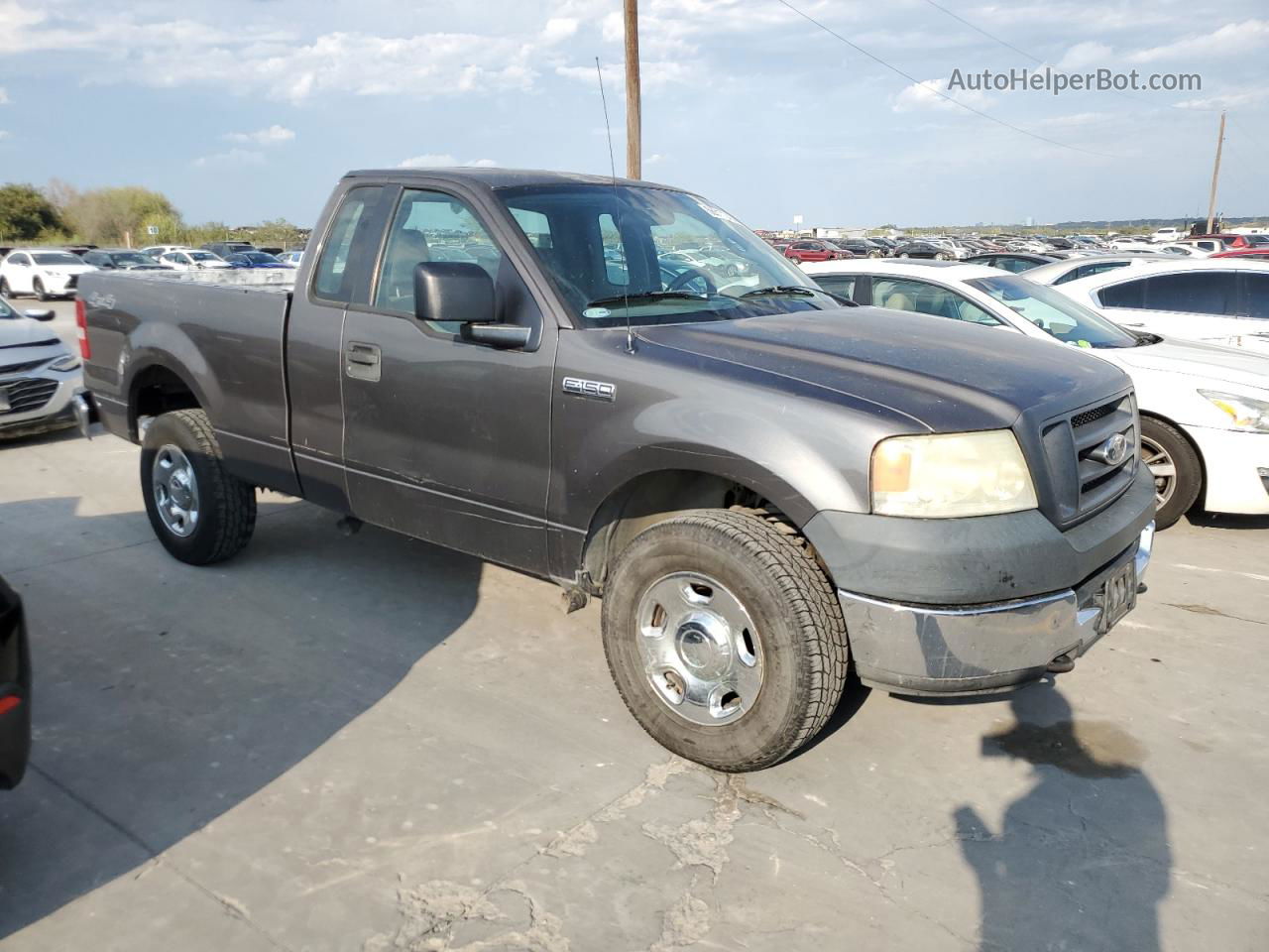 2005 Ford F150  Серый vin: 1FTRF14W25KB88820