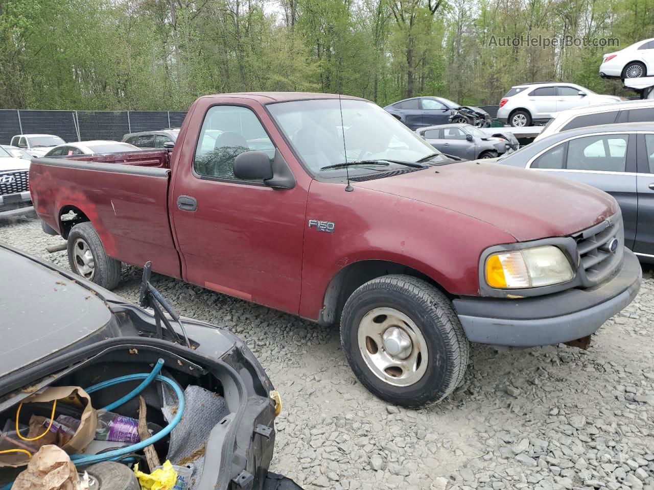 2003 Ford F150  Maroon vin: 1FTRF17283NA19566