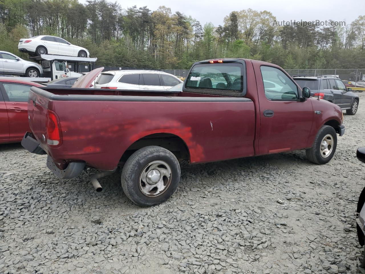 2003 Ford F150  Maroon vin: 1FTRF17283NA19566