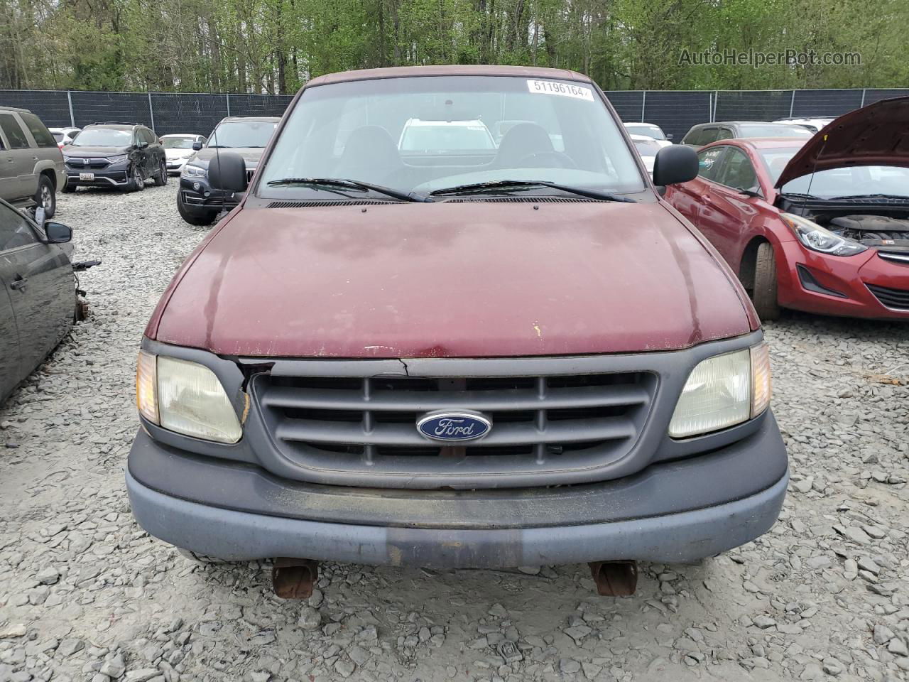 2003 Ford F150  Maroon vin: 1FTRF17283NA19566