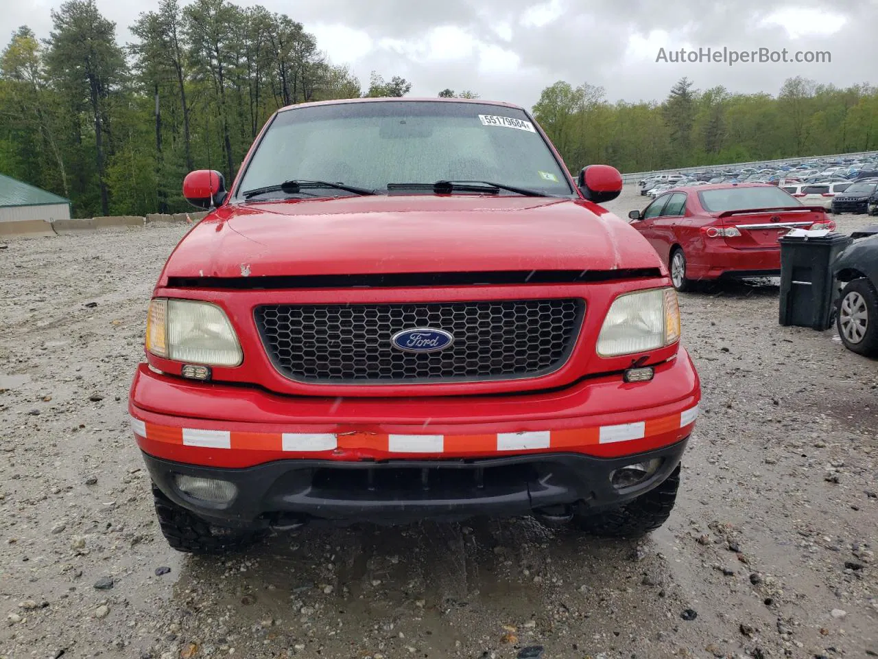 2003 Ford F150  Красный vin: 1FTRF18W03NB24104