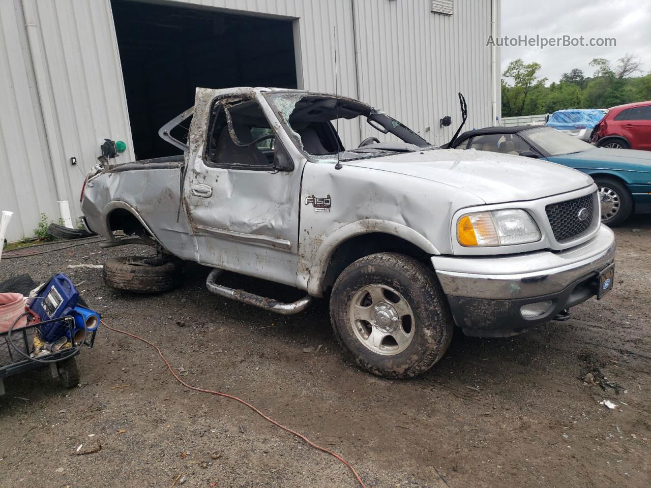 2003 Ford F150  Серебряный vin: 1FTRF18W93NA86369