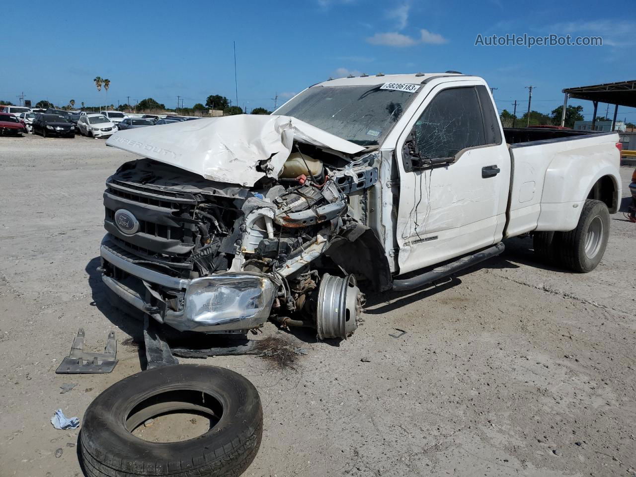 2020 Ford F350 Super Duty White vin: 1FTRF3DT6LEC41502