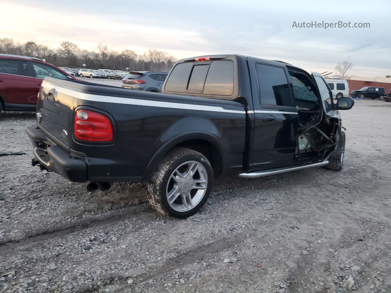 2003 Ford F150 Supercrew Harley Davidson Black vin: 1FTRW07393KB56696